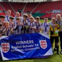 Monkwearmouth Academy Year 7 boys after being crowned national schools champion.