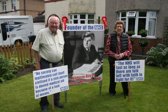 Vera, right, with Labour Party member and colleague, Leslie Scott