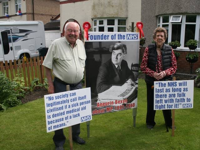 Vera, right, with Labour Party member and colleague, Leslie Scott