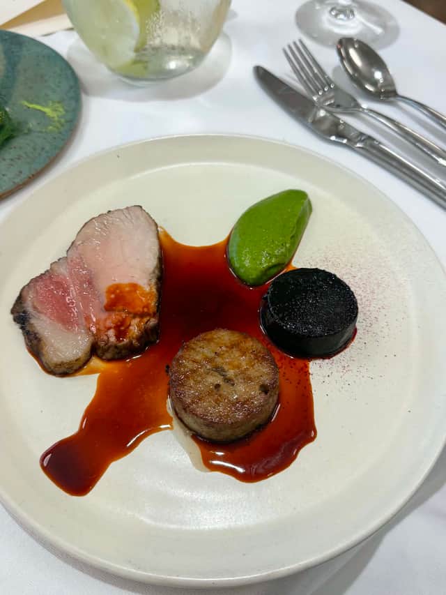 BBQ pork loin dish was beautifully tender