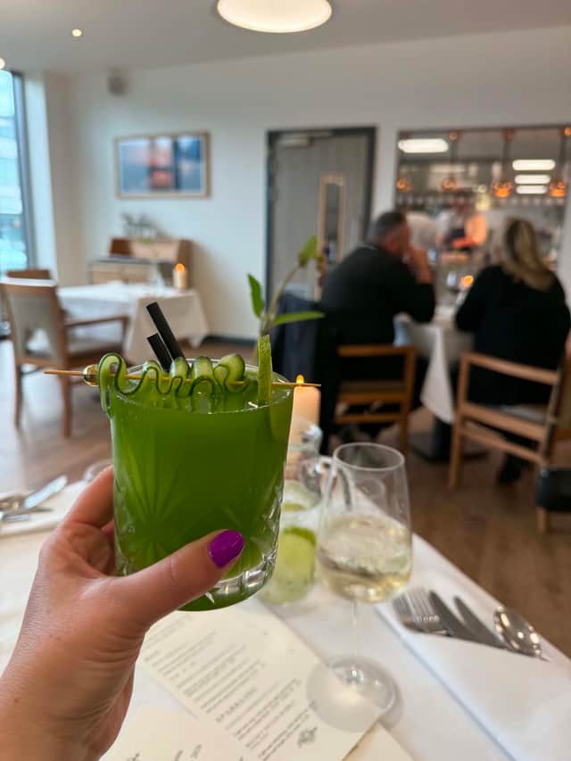 The Green Garden cocktail was like Spring in a glass