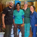 Vijay and the team which was on a mission to help Ukraine’s desperate population of sick and injured animals.