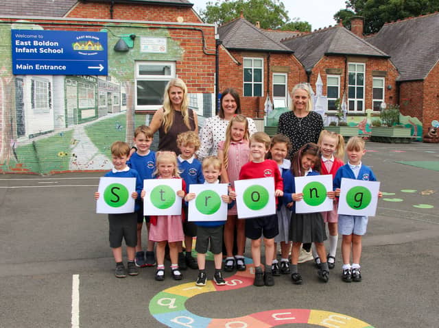 The community at East Boldon Infant School are celebrating a 'strong standard' Ofsted result.