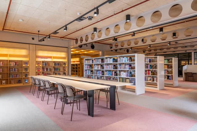 Inside one of the many spaces at Culture House, home to more than 40,000 books