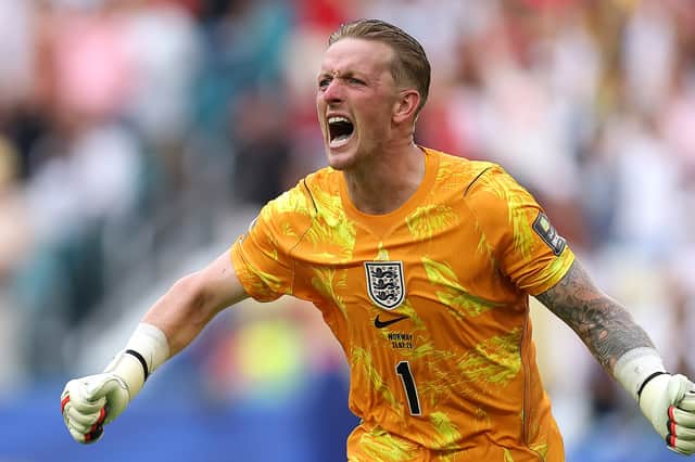 Jordan Pickford broke Peter Shilton's record for most England appearances at a World Cup against Norway