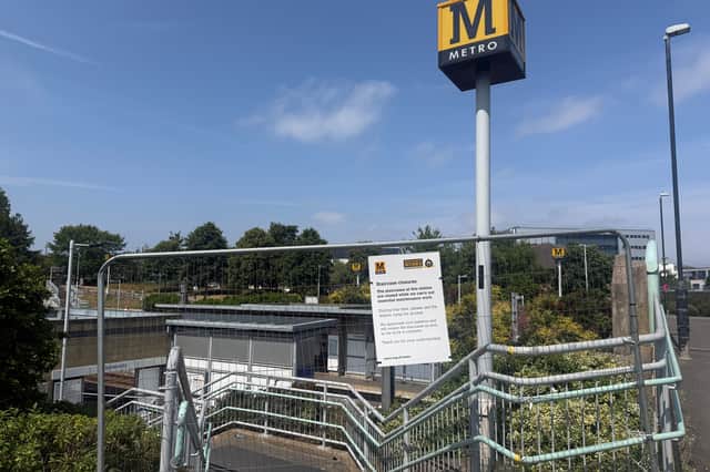 Passengers have to use ramp access on both platforms, which can take longer than the steps