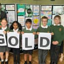 Staff and pupils at Broadway Junior School are celebrating their award
