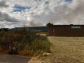 Smoke was seen billowing from one of the buildings on Crowther Industrial Estate.