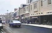 There was a sale on at Nelson's which was pictured in Vine Place in this wintry 1981 shopping scene.