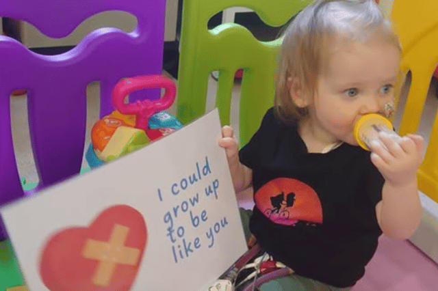 Beatrix Archbold who is spreading awareness of organ donation.
