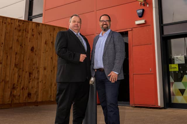 Hartech Automation is ready to expand and the news was celebrated by Cllr James Jackson, Cabinet Member for Business, Housing and Regeneration at Sunderland City Council and Mark Hardy, Managing Director of Hartech Automation.