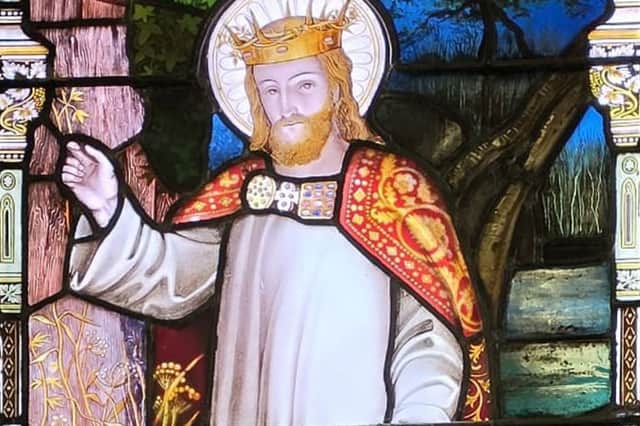 A stunning section of the window at the Stockton Road United Reform Church in Sunderland.