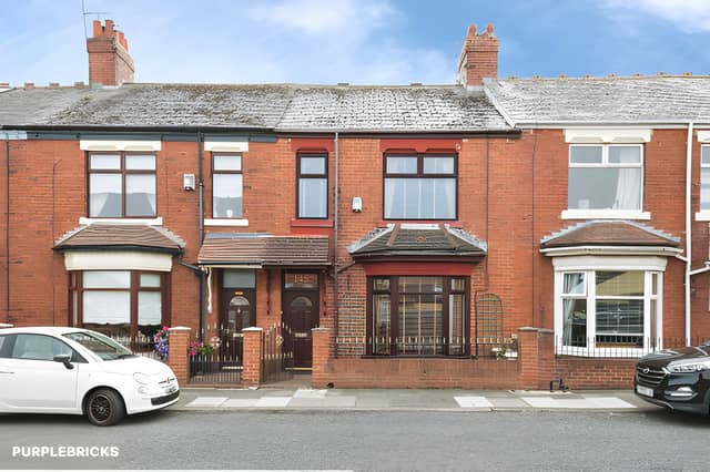 The Sea Road frontage introduces a characterful three-bedroom terrace in the popular Fulwell area of Sunderland