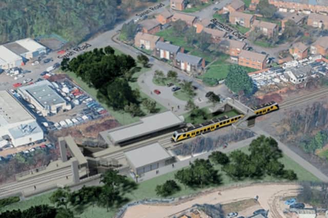 The proposed new Washington South station.
