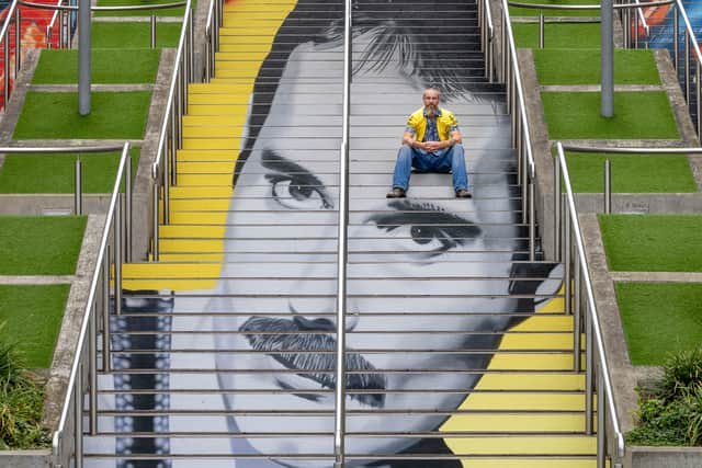 I'm Mr. Mercury Mural on Wembley Park's Spanish Steps