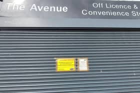 A closure order has been issued on The Avenue off licence in Deneside, Seaham.