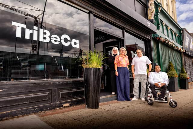 (l-r) Ritchie Wilson, Andrea Bell, Clare Teunissen and Dr Selvakumar Ramachandran at TriBeCa, Sunderland.