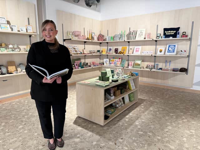 Gift shop manager Brooke Swinney