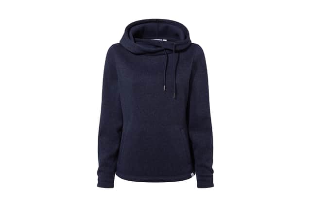 TOG24 Acer Womens Oversized Supersoft Knitlook Fleece Hoody