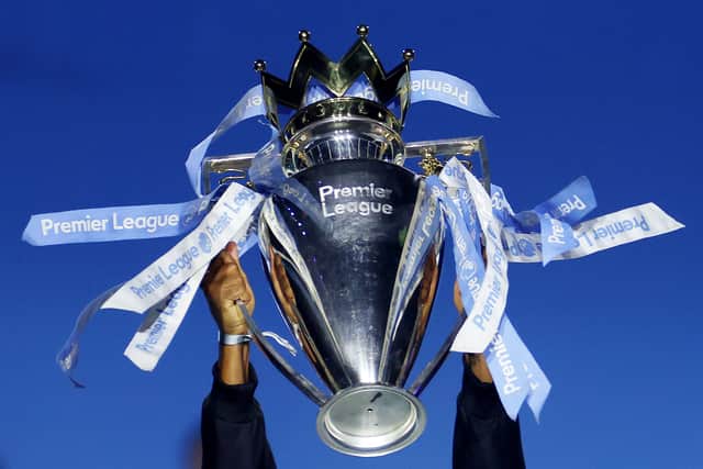 The Premier League trophy.