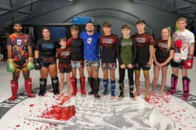 Coaches Jorra Gill, Jai Savage, Joshua Abraham, and Ash Wright alongside youngsters Billy Duncan,11, Harrison Bates Whitfield,17, Frankie Duncan, 14, Daniel Herron, 14, Ellis Chapman, 16, and Marnie Smart, 13.
