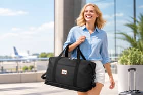 The Lekesky 40x20x25cm cabin bag is currently £7.62 and is designed to fit Ryanair's free underseat allowance.