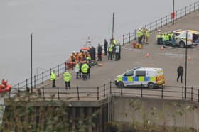 Emergency Services on the banks of the River Wear
