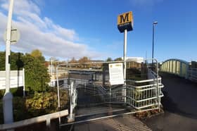 Stairs at University Metro station have been fenced off for well over a year.
