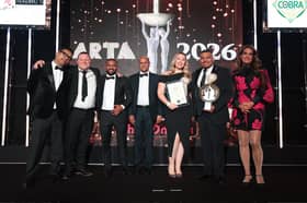 The Babaji team being presented with the award at this year's ARTAs