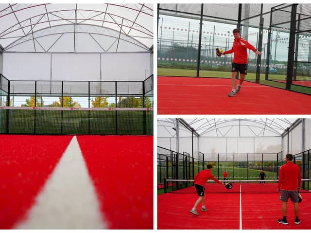 The city's new padel courts