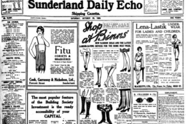 How the Halloween edition of the Sunderland Echo looked 100 years ago.