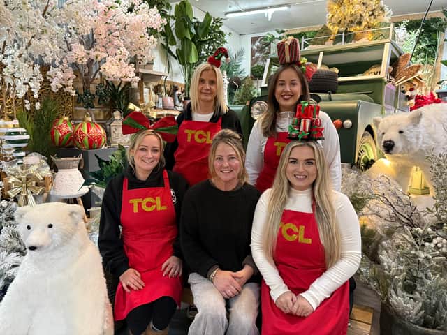 From left: TCL owner Julie Barnes, staff member Lyndsey Mitchinson, Thoburn's owner Lynsey Thoburn, staff members Chloe Morland and Charlie Lawson