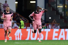Jules Ahoka celebrates his goal