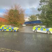 Police officers remain on the scene at Rainton Bridge Industrial Estate.