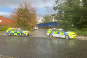 Police officers remain on the scene at Rainton Bridge Industrial Estate.