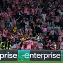 Sunderland celebrate their late goal