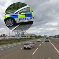 Two people arrested in suspected stolen car after police chase on A1M near Washington