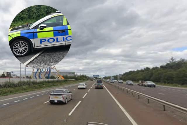 Two people have been arrested after a police chase on the A1M near Washington.