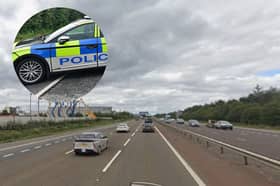 Two people have been arrested after a police chase on the A1M near Washington.