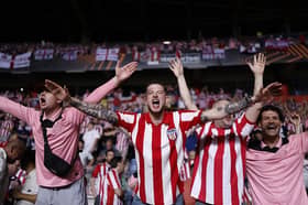 Sunderland fans celebrate after late Europa League drama.