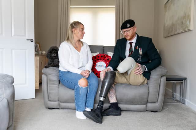 Alex Swinhoe lost his leg whilst serving in Afghanistan.