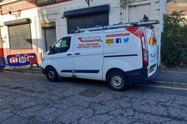 Northern Powergrid workers confirmed they are working with the police in the buildings.