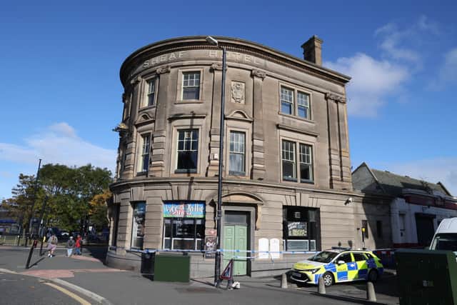 The police cordon was still in place when we revisited the site.