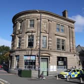 The police cordon was still in place when we revisited the site.