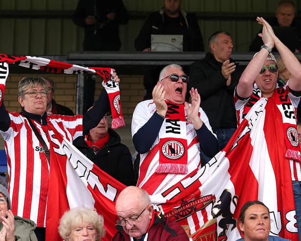 SAFC fans cheer on Sunderland Women.