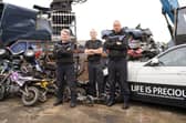 (L-R) Chief Inspector Sarah Hindmarsh, Assistant Chief Constable Richie Allen & Inspector Simon Hogg.