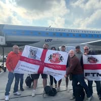 They're on their way! Sunderland fans begin the journey for the latest leg of their Europa Cup adventure