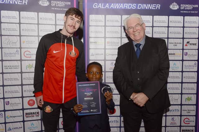 Trai Hume at one of the Foundation's gala dinners.