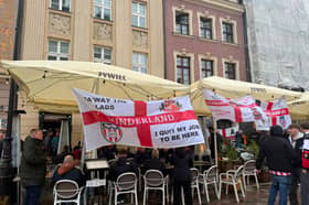 Sunderland fans enjoy pre-match.