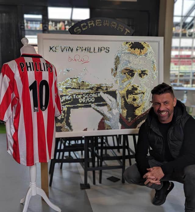 Darren's unique Kevin Phillips screw art is also on sale at the hotel